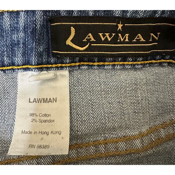 Lawman Womens Jeans Size 11/12 (29x31) Bootcut Medium Wash Vintage Hong Kong - Picture 6 of 12